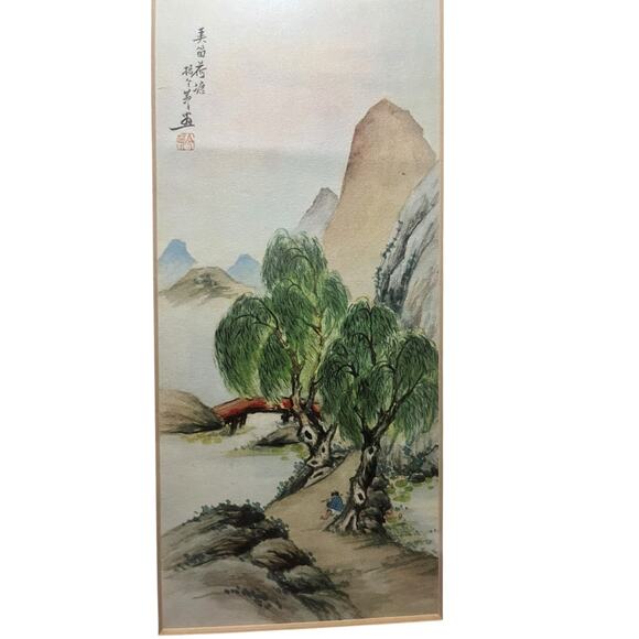 One of the “Four Seasons” Lithograph Prints by Renowned Artist Ling-Fu Yang - Picture 2 of 5